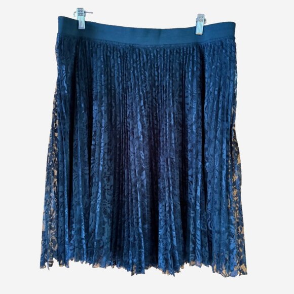 Lane Bryant Black Sheer Lace Midi Skirt Women’s 18/20 Lined Elastic Waist NWOT - Picture 6 of 6